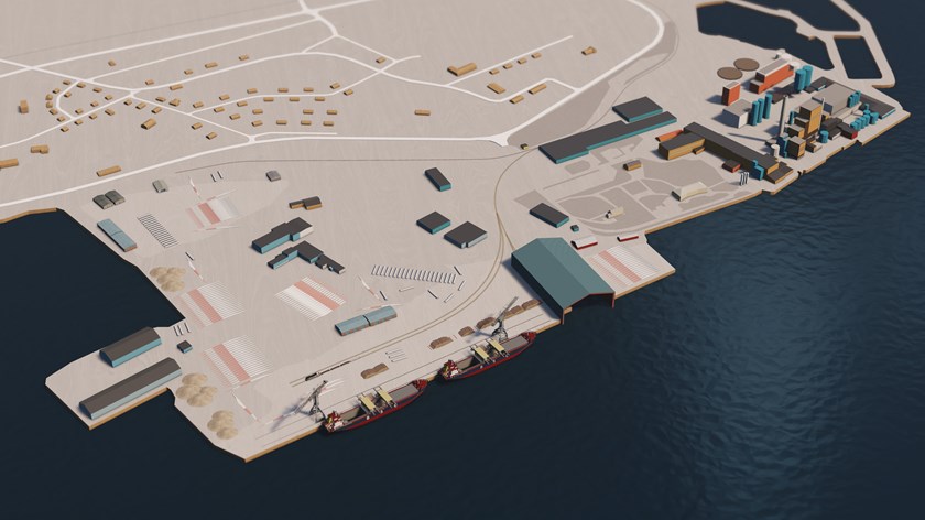Skiss av visionsbild för Kalix hamn