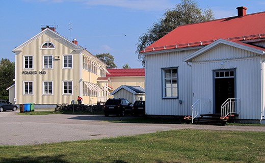 Folkets Hus och Missionshuset i Pålänge. Foto: Viktor Nilsson.