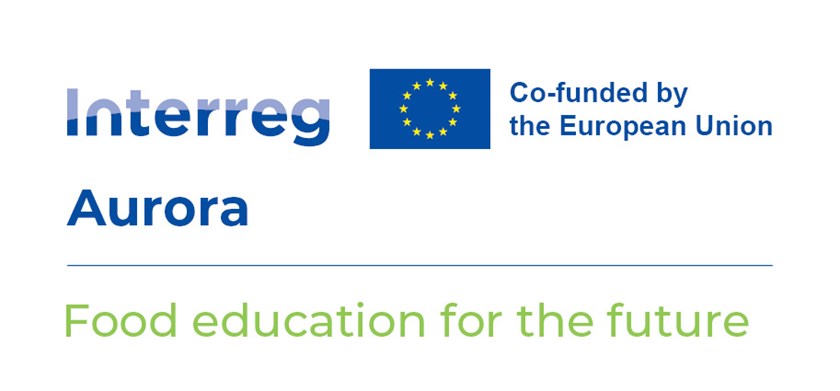 Logotyp för det EU-finansierade interreg-projektet "Food education for the future".