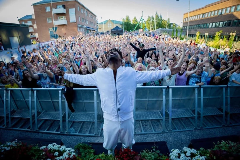 John Lundvik var en av artisterna som drog stor publik.