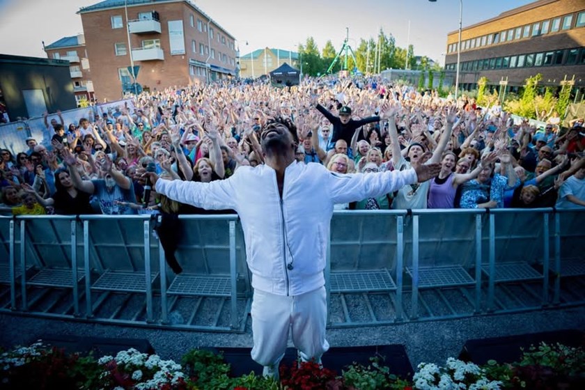 John Lundvik var en av artisterna som drog stor publik.