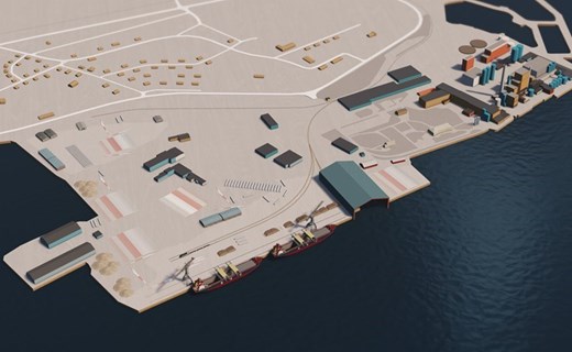 Visionsbild för Kalix hamn.