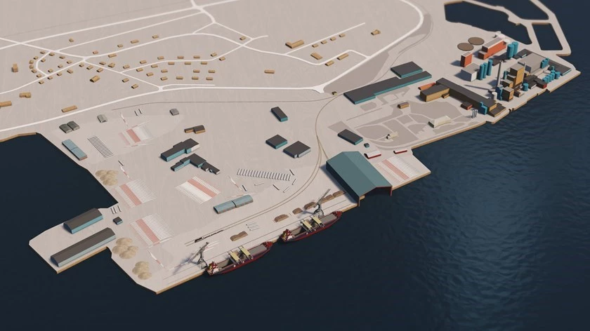 Visionsbild för Kalix hamn.