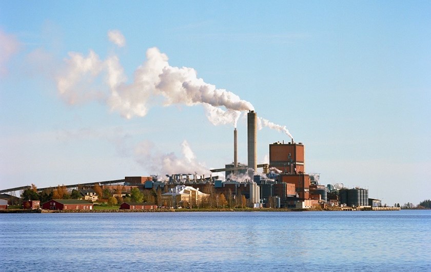 BillerudKorsnäs anläggning i Karlsborg. Foto: Communication Karlsborg.