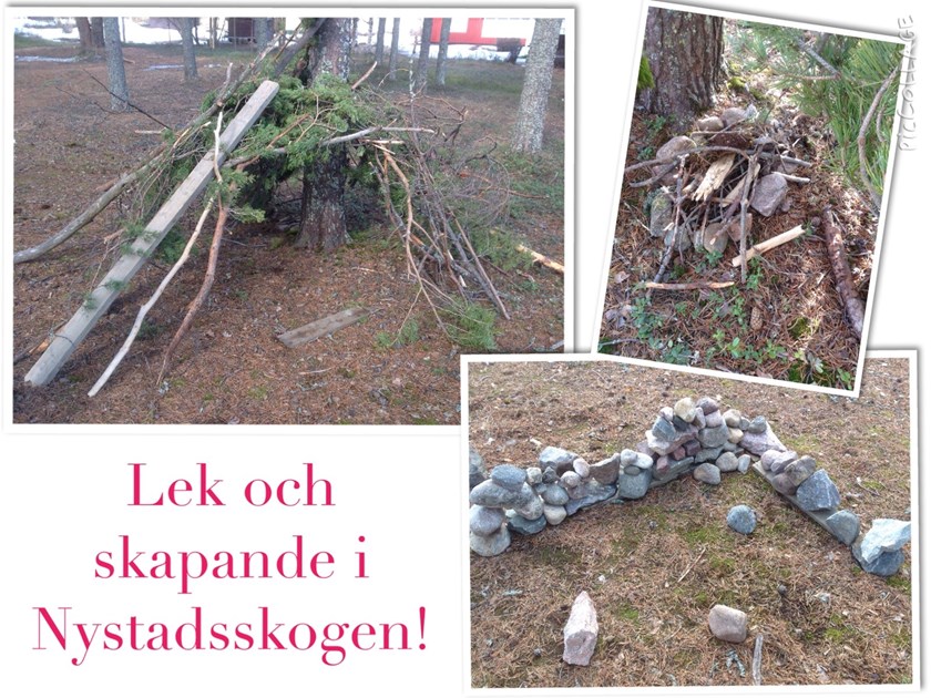 Barn från förskolans olika avdelningar leker tillsammans!