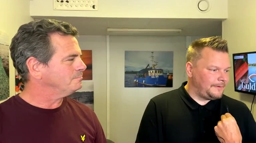 Jonas Julén, VD för Guldhaven, och Mattias Mukka försäljningschef.
