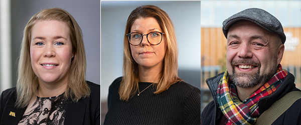 Therese Zidoli Bäcström, Sanna Orellano och Enar Nordvik