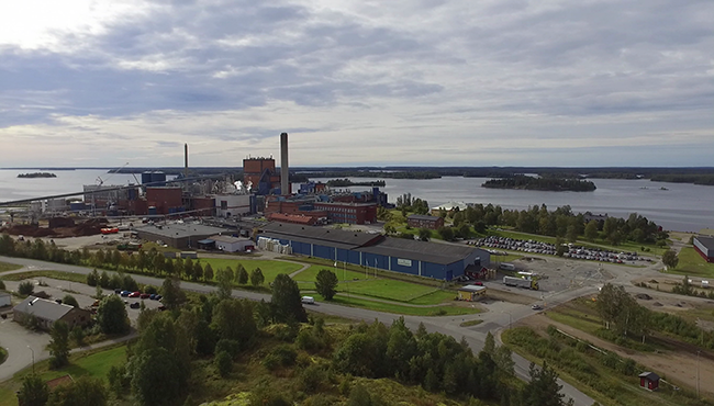 Pappersbruket i Karlsborg.