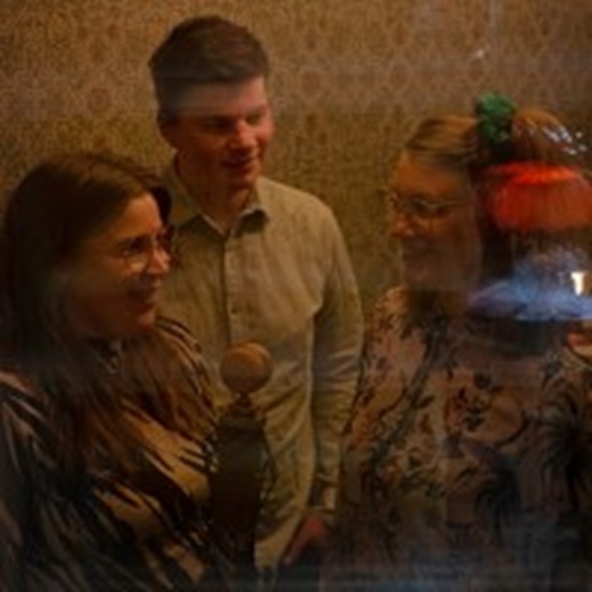 The Chickpeas Band i studion.