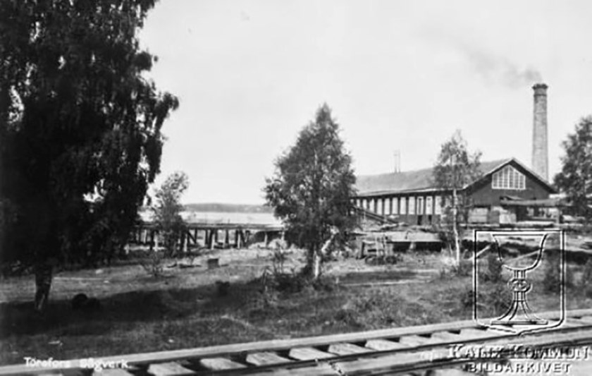 Sågverket i Törefors, 1916. Foto: Kalixbilder.se.