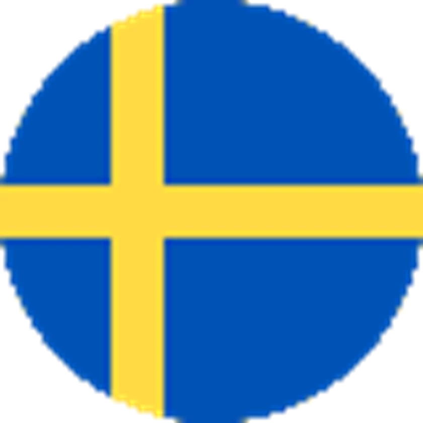 Svenska flaggan, symboliserar svenska språket.