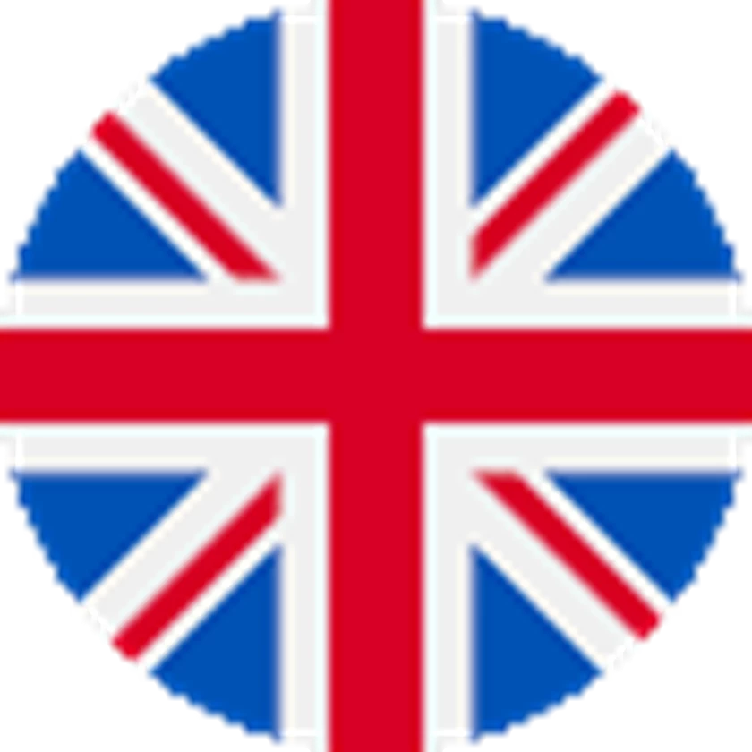 Flag of Great Britain, signifying the English language.