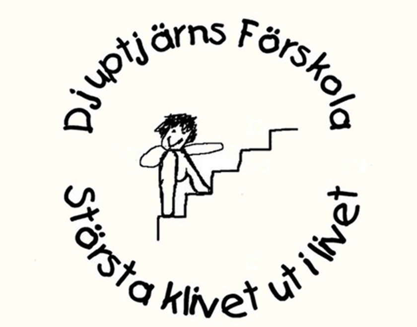 Logotyp för Djuptjärns förskola.